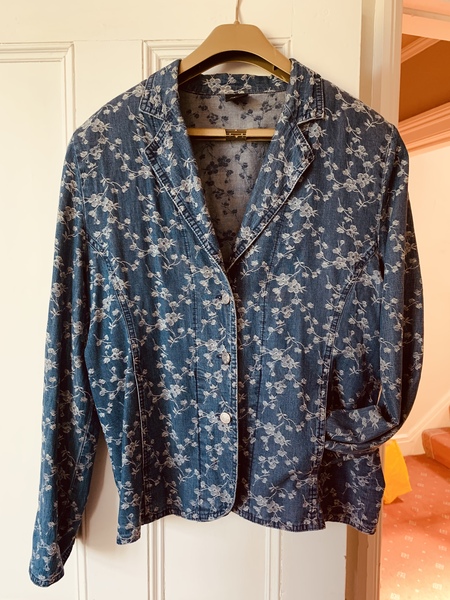 Lace denim jacket - wear or charity shop