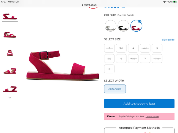 Where can I find hot pink sandals?