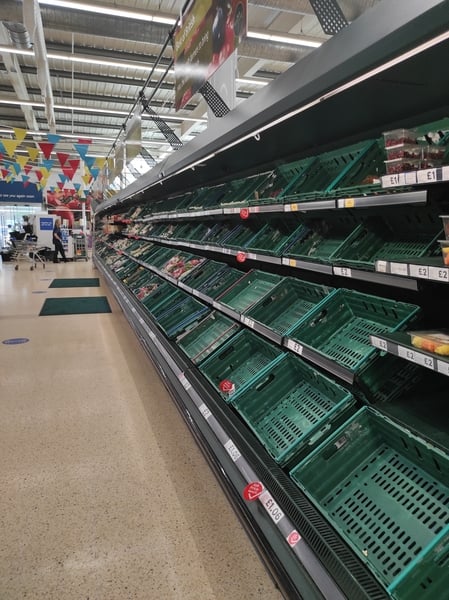 Empty supermarket shelves?