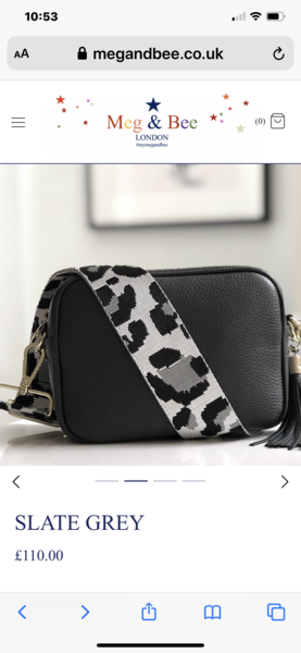 Crossbody bag - part chain, part leather strap