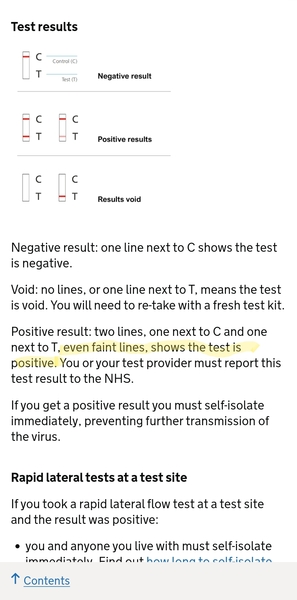 Multiple positive LFTs, negative PCR
