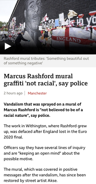 Racist abuse of Saka, Sancho and Rashford after penalty misses