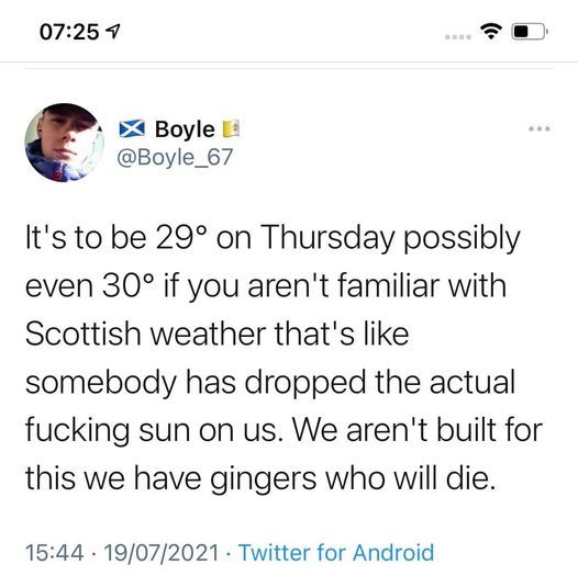 To think people saying "stop moaning about the weather" need to fuck off?