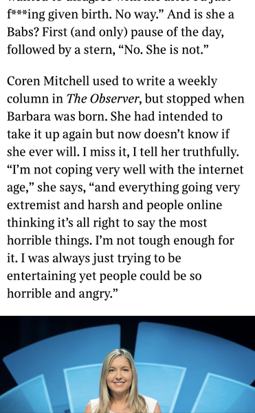 … to ask why Giles Coren hasn’t been cancelled yet?