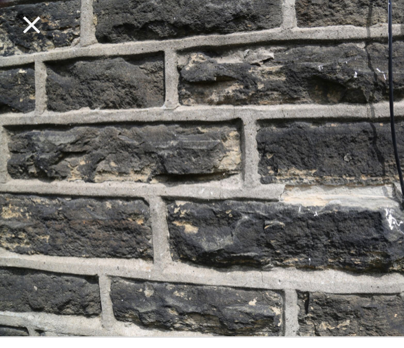 Cement pointing on Victorian terrace