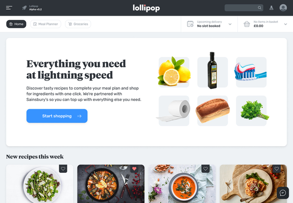 Would you like help with your weekly food shop? Test Lollipop’s new shopping assistant and get a £10 voucher for feedback