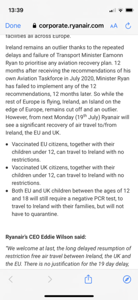 Are people who live in England planning to visit family in Ireland this summer?