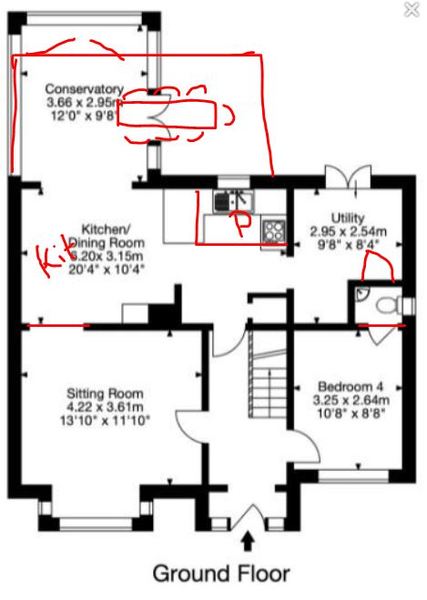 What can I do with this kitchen-diner floorplan
