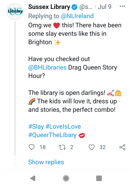 A library thought it appropriate to book this 'entertainment' for children and I feel sick