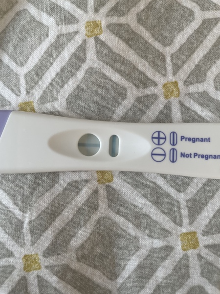 Faint bfps, no symptoms, pink bleeding?