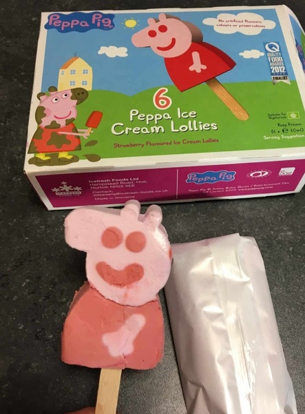 Well I'm not sure this is right with regard to ice lollies...