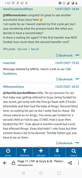IVF at Guy's & St. Thomas' & general process/timeline part 2