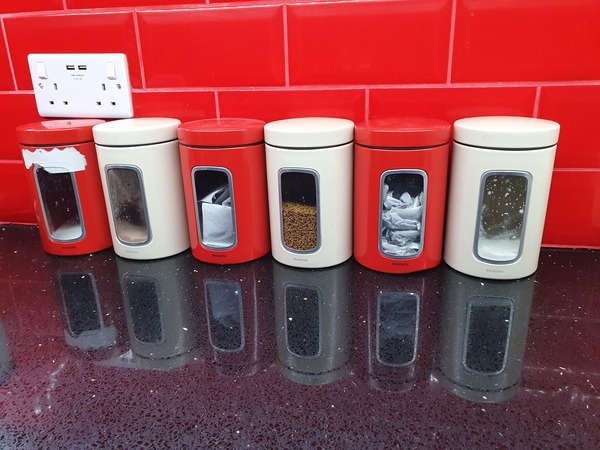 Which tea,coffee and sugar canisters