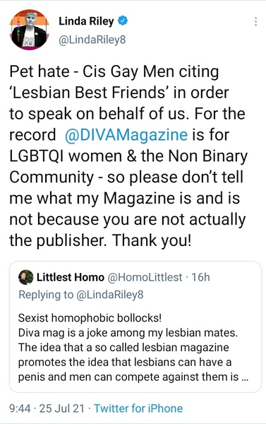 Linda Riley's pet hate...