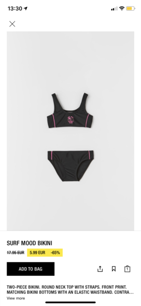 no frills bikini for uncomfortable pre teen