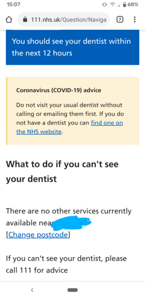 Infected tooth - literally cannot get an appointment