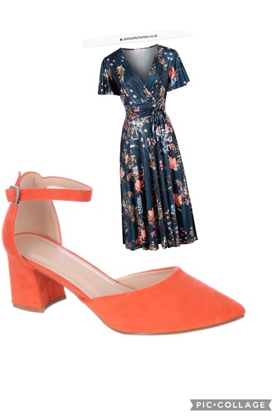 Which colour shoes with this dress please?