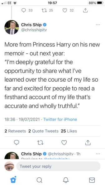 Prince Harry’s Memoirs to be published.