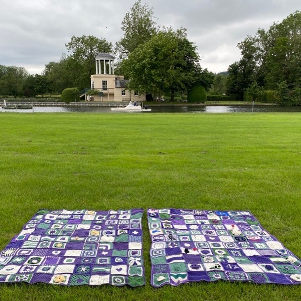 Woolly Hugs. A Blanket for the family of the wonderful NormaStanleyFletcher.