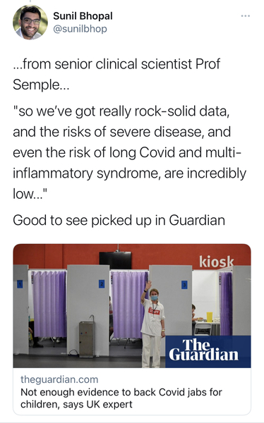 Anti-lockdowners pretending to care about kids again