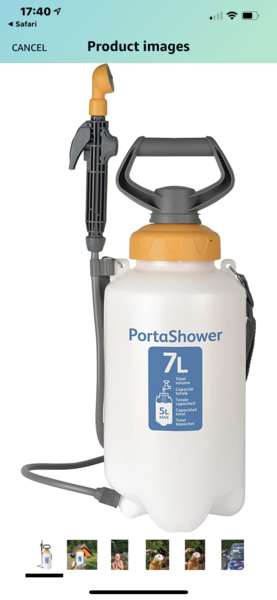 Any recommendations  For outdoor hot shower for dogs?