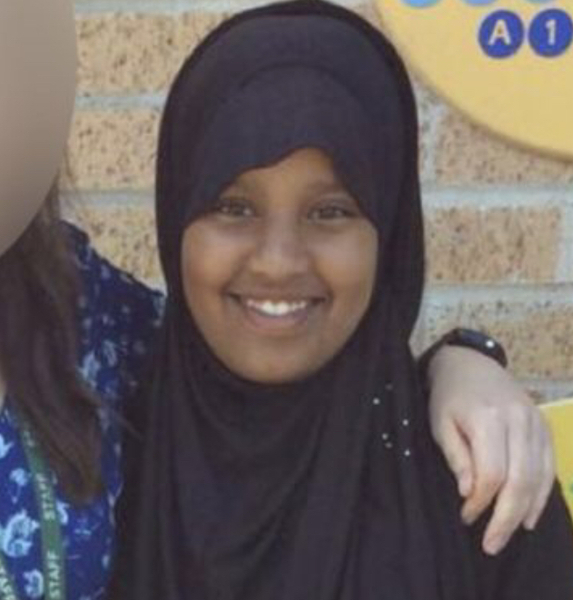 11 year old girl Fatuma Kadir missing