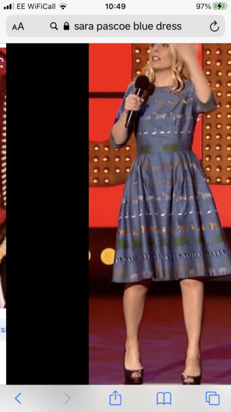 Sarah Pascoe’s top on QI tonight
