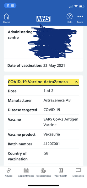 To cry because one my my jabs is the unregistered AZ Indian one...