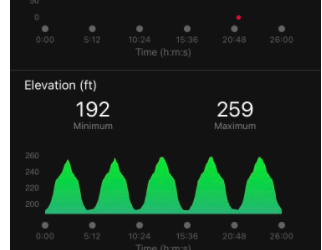 My Garmin running elevation graph looks like a Mooncup mountain range