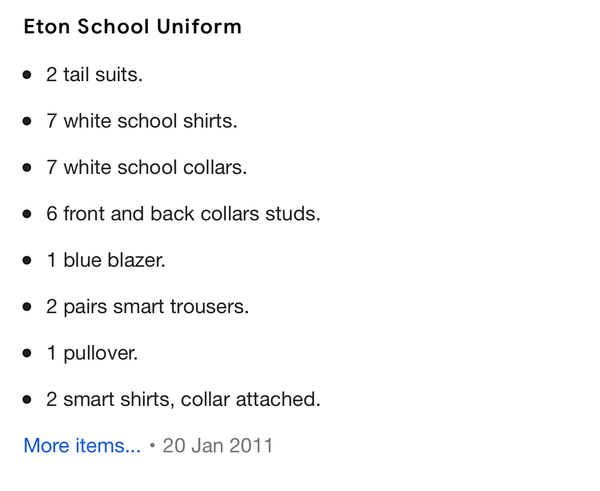 Rigid school uniforms