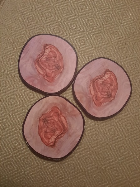 Horrible coasters in otherwise pleasant  holiday caravan