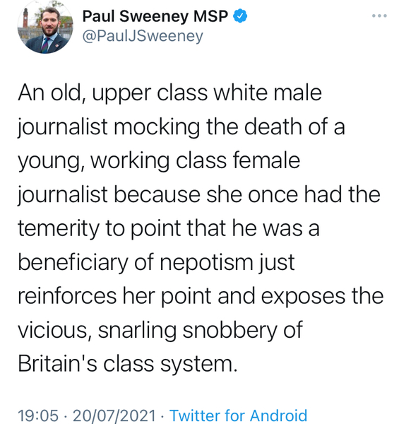 … to ask why Giles Coren hasn’t been cancelled yet?