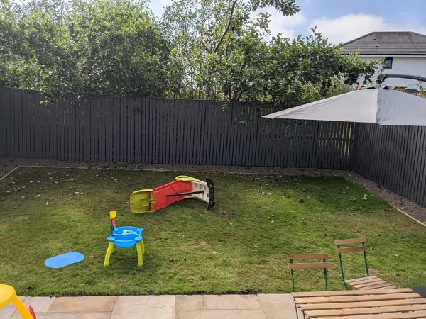 Filling up garden bedding