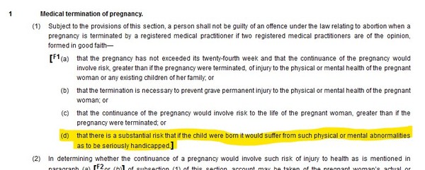 Late term abortion, high court
