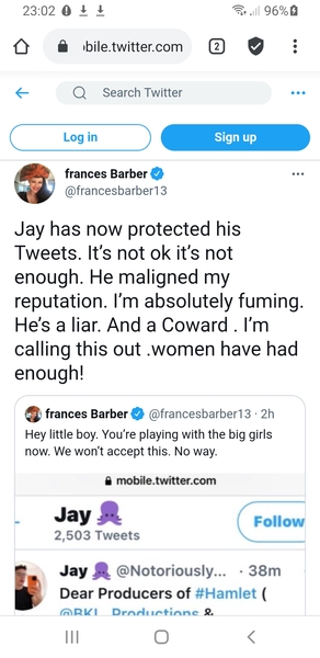 Frances Barber Under Attack From TRAs
