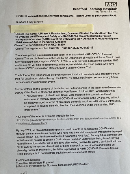 Novavax trial thread number 3