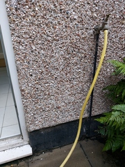 Mysteriois damp patch -  leak or something coming through the floor?