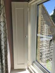 Solid panel shutters