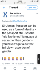 Non Binary passport appeal on Mon