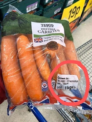 British carrots from Chernobyl