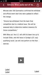 Women’s gymnastics team final