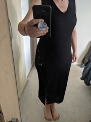 Similar dress but with thicker material to hide the lumps and bumps