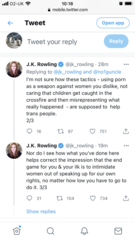 JKR has tweeted. Supporting Milli Hill.