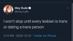 Evidence of TRA /Gender Idealogue Homophobia