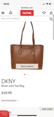 Tan leather tote bag help please!