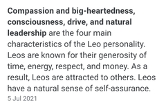 So you identify with your star sign?