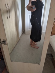 Similar dress but with thicker material to hide the lumps and bumps