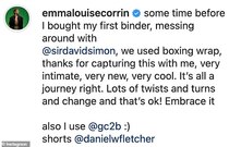 Emma Corrin (the young Princess Di) and breast binders