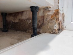 Mysteriois damp patch -  leak or something coming through the floor?
