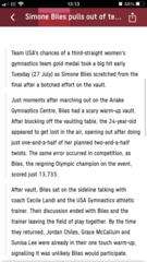 Women’s gymnastics team final